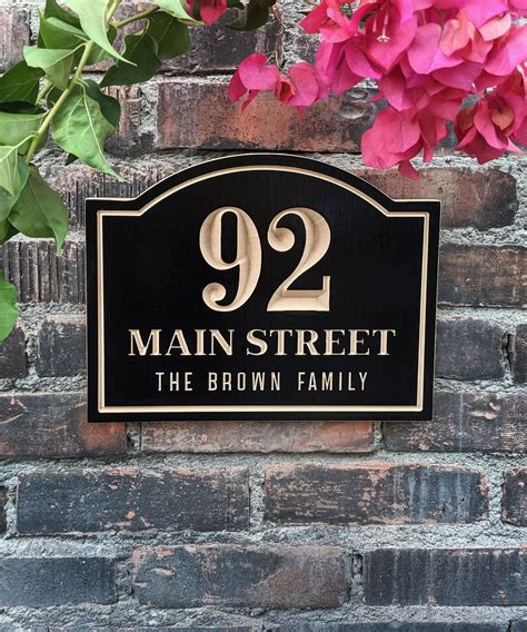 personalized house plaques exterior